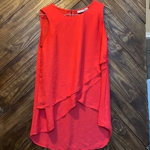 Cato sleeveless top. Size:Small. Color:Red